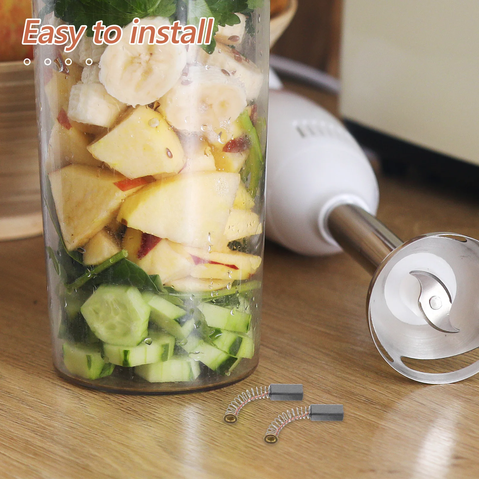 5 pezzi accessori per macchine per il latte di soia spazzola di carbone strumento di ricambio essenziale per lavapavimenti per elettrodomestici da cucina spremiagrumi