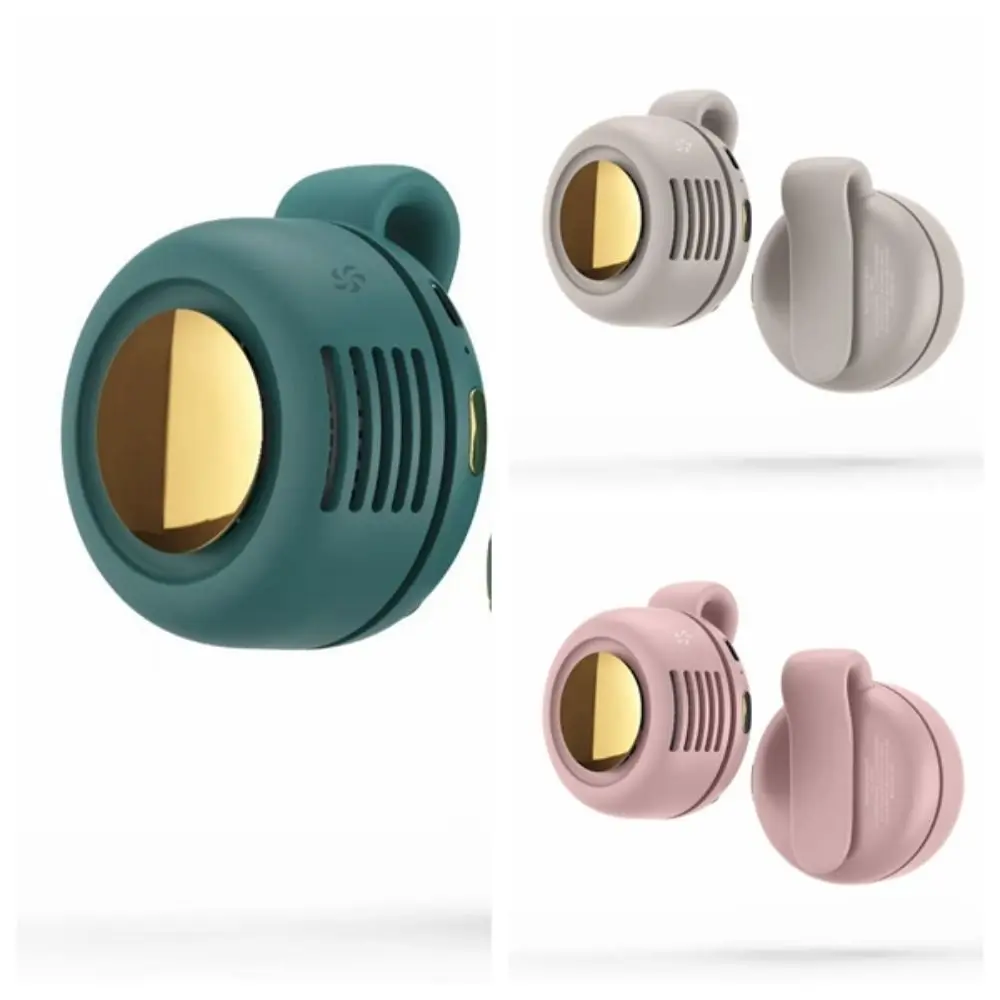 USB Rechargeable Clip-on Button Fan Brushless Motor Multi-speed Adjustable Hanging Waist Fan for 3.7V/900mAh