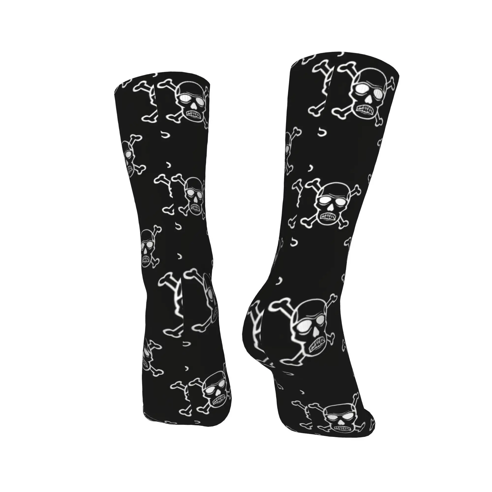 هالوين الجمجمة العظام (2) جوارب تصميم الترفيه الجوارب الربيع المضادة للانزلاق الجوارب الكبار الرجال تشغيل الرياضة الجوارب الناعمة الدافئة