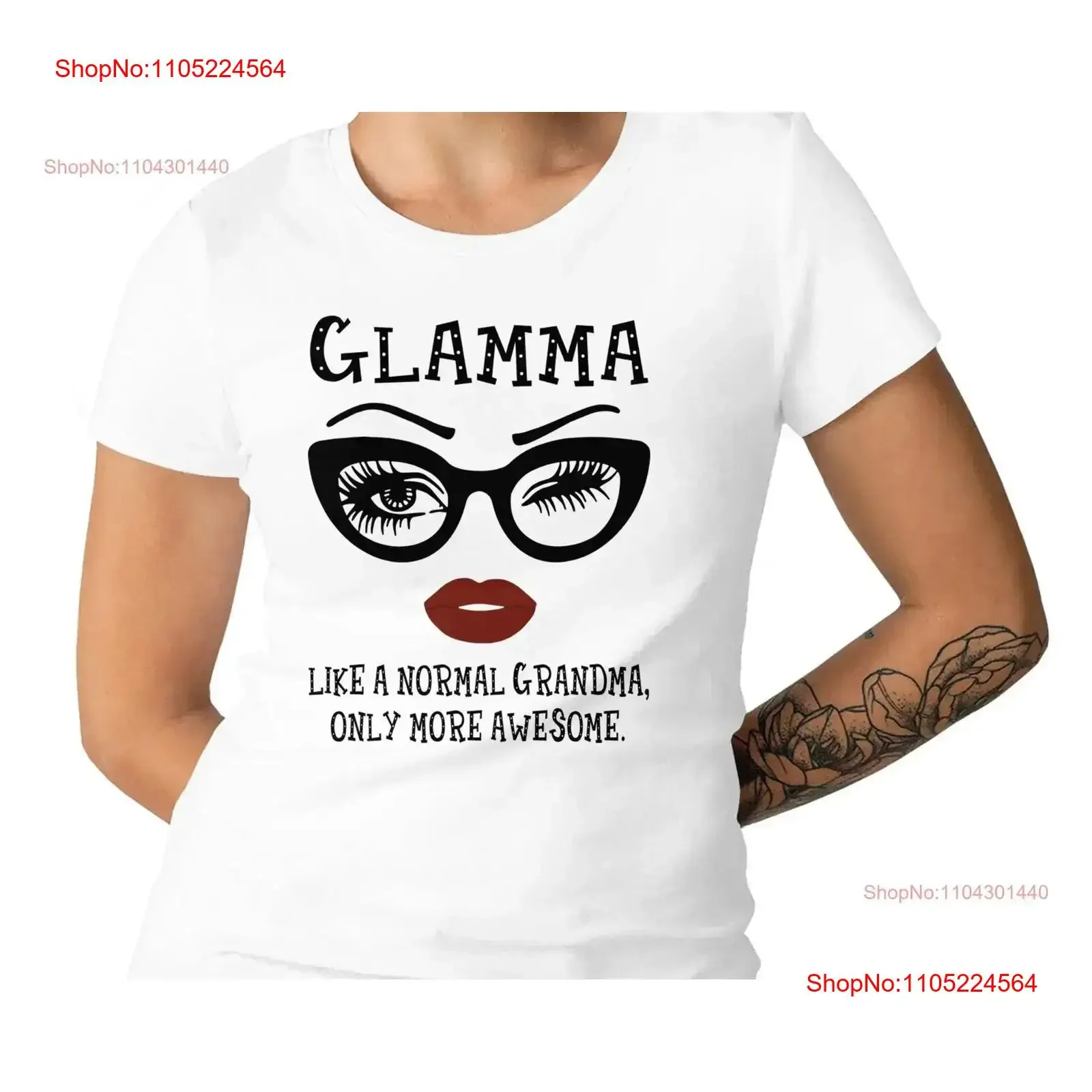 

Glamma Like A Normal Grandma Only More Awesome Женская футболка для бабушки, очки с забавным лицом, винтажный стираный топ