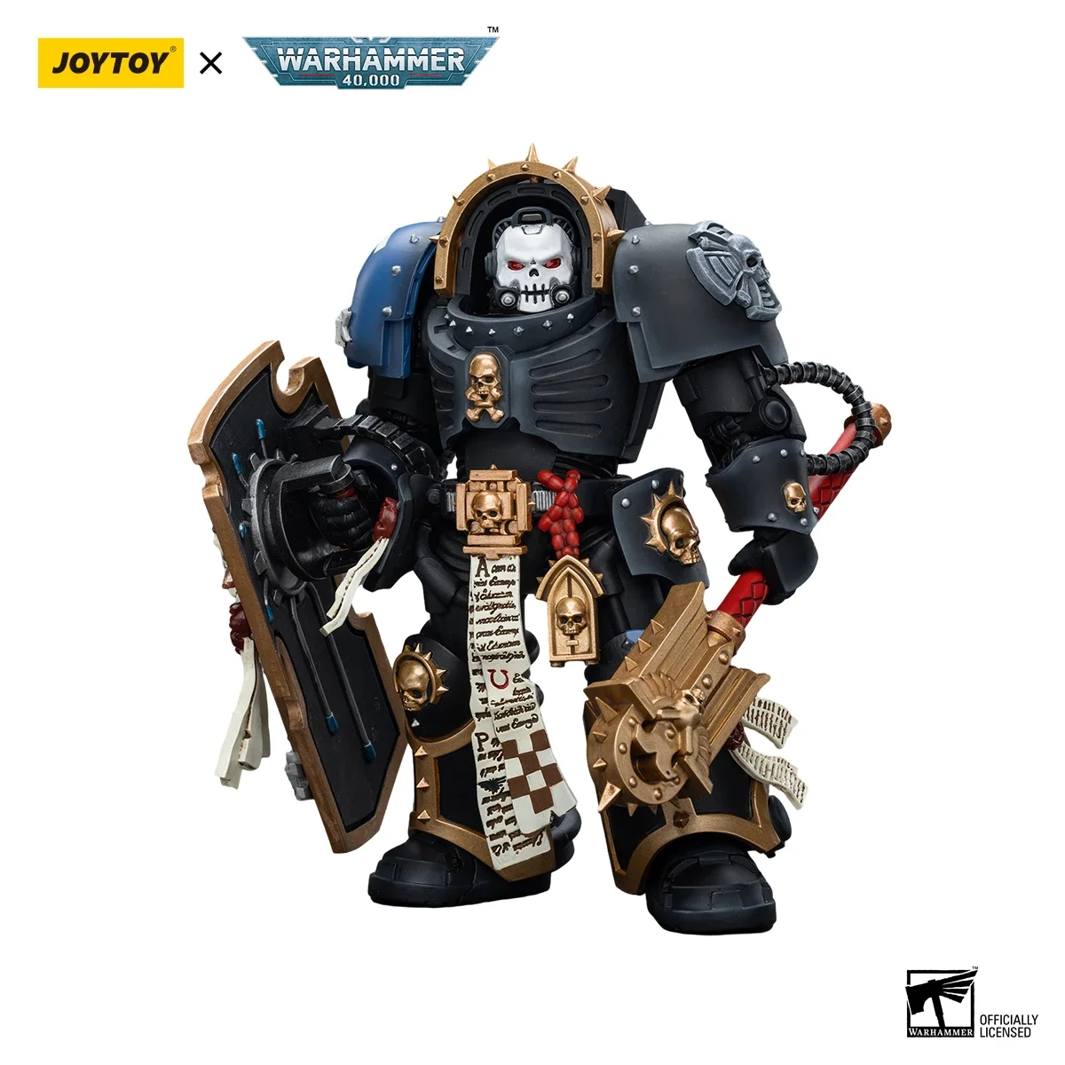 【24 Hours Delivery】JOYTOY Warhammer 40K Ultramarines Chaplain in Terminator Armour Model Toy Doll 1/18 Action Figure view 5