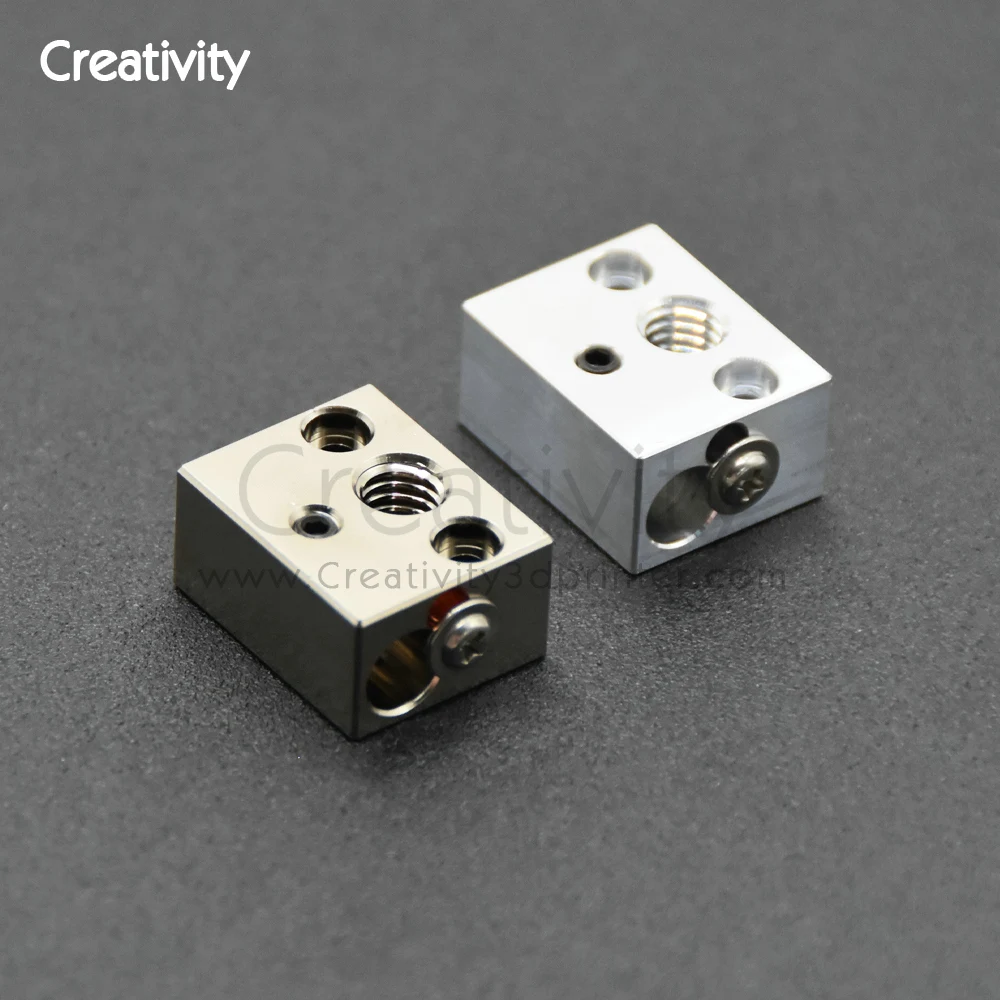 High Temperature Ender3 S1 Copper Plated Heating Block for Sprite Direct Drive Extruder Pro Ender 3 S1 CR-10 Smart Pro