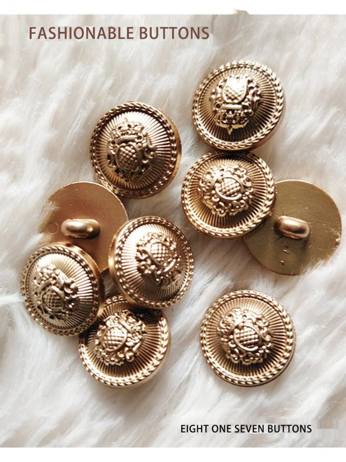 

New Mushroom Button up Shirt Woolen Overcoat Premium Suit Sleeve Button Non-Metal Dark Eye Hand Sewn Button Home Fabric