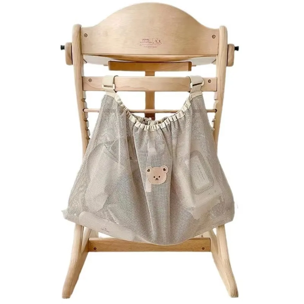 Multifunction Baby Stroller Storage Bag Cartoon Animals Large-capacity Baby Pram Hanging Bag Bear Rabbit Squirrel Mesh Mommy Bag