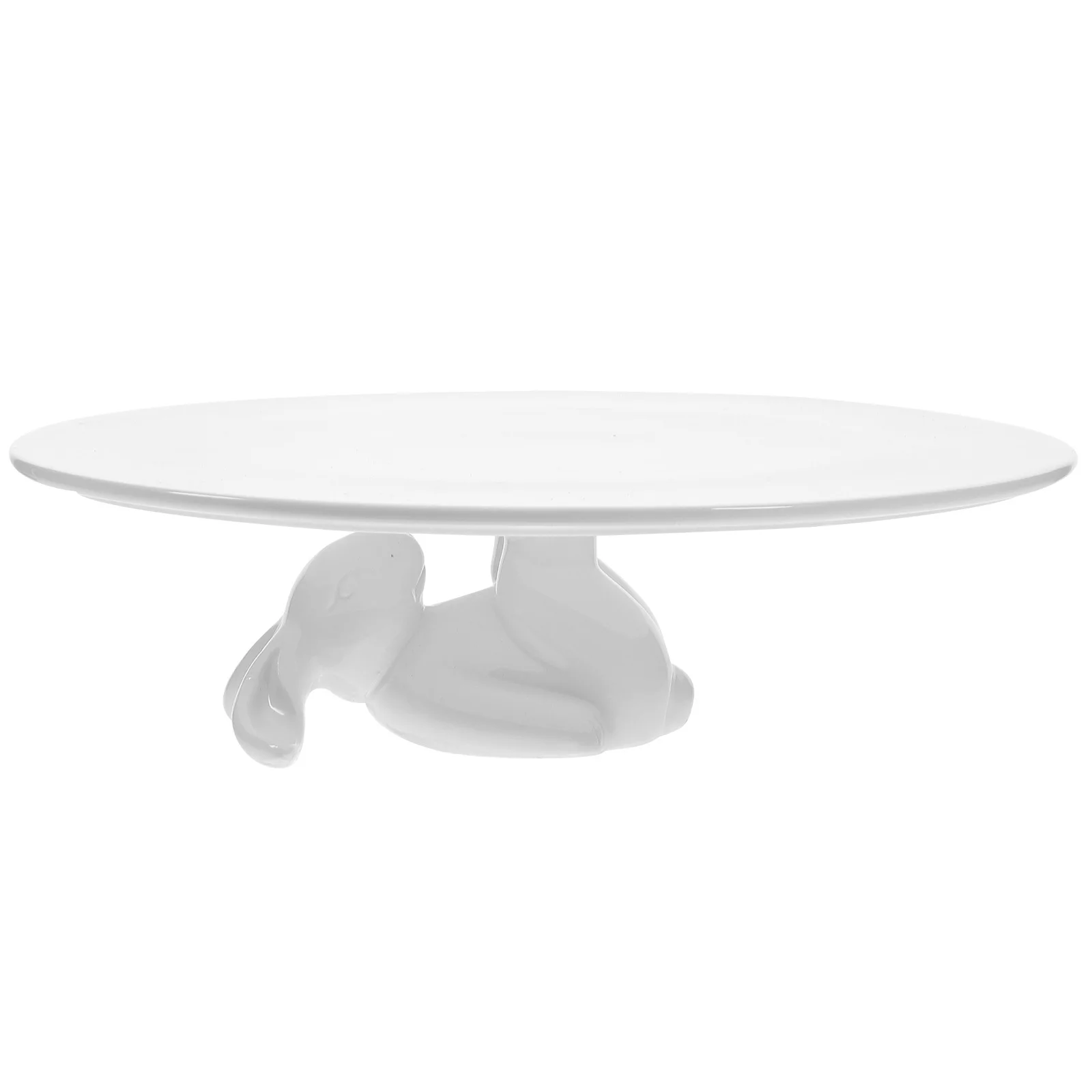 

Delicate Ceramic Fruit Plate Bunny Design Serving Tray for Cake Dessert Party Afternoon Tea Tableware Accessory