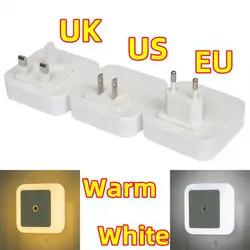 Smart Motion Sensor LED Night Light Lamp EU UK US Plug Mini Wall Lights For Bedroom Hallway Corridors Stairs Bedside Lamp