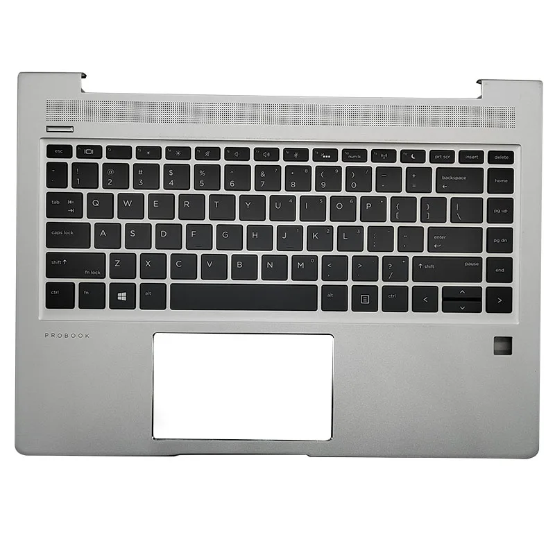 

New SP UK US Keyboard Laptop Palmrest Upper Cover Case With Backlight Keyboard Latin For HP Probook 440 445 G7 G6