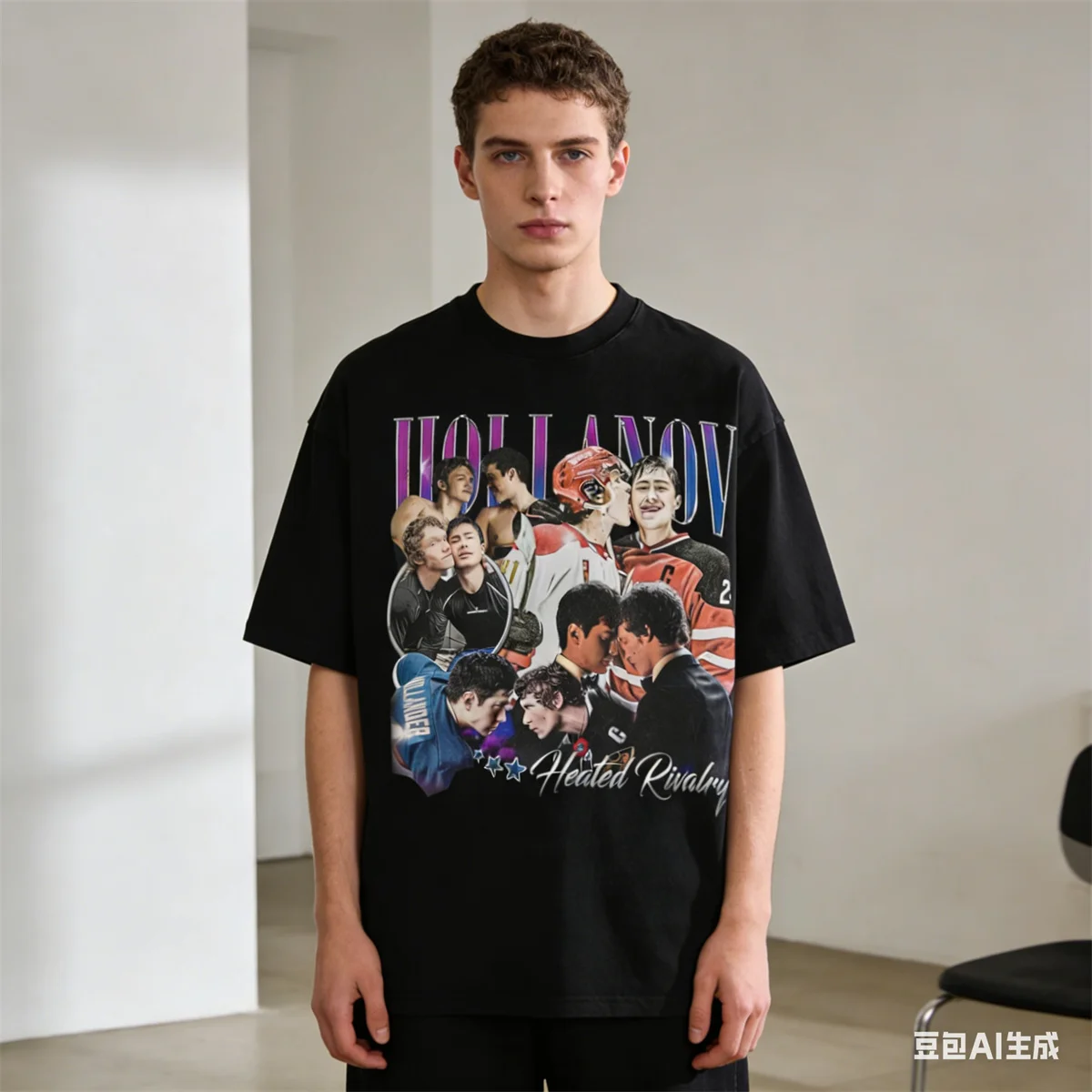 

Футболки с подогревом Rivalry Shane Hollander, хлопковые футболки из стираного хлопка, Hudson Williams, ретро для мужчин и женщин, топы, уличная одежда, футболки с графикой