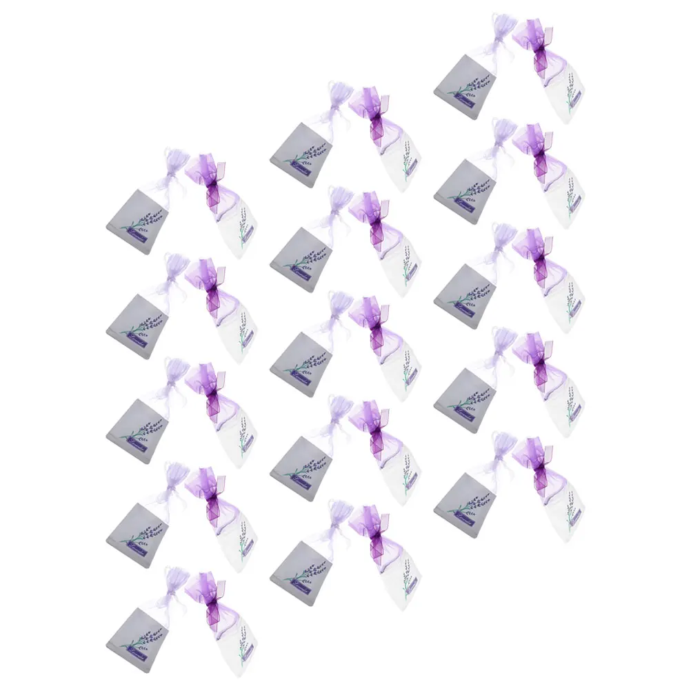 

50Pcs Lavender Sachet Bags Transparent Mesh Drawstring for Dried Herbs Closet Freshener Wedding Favor Gift Packaging