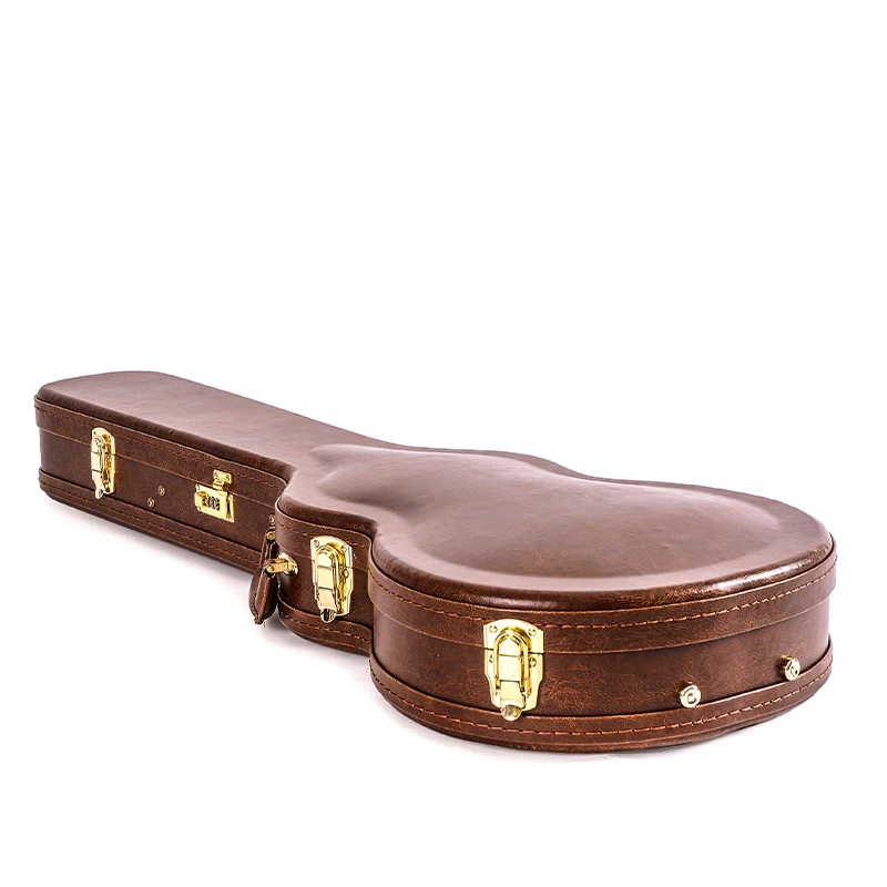 

WC15-LP Custom PVC Leather 20mm Sponge Wooden Guitar Case Bag Universal Folk Music Box Player Musical Instruments Accessory
