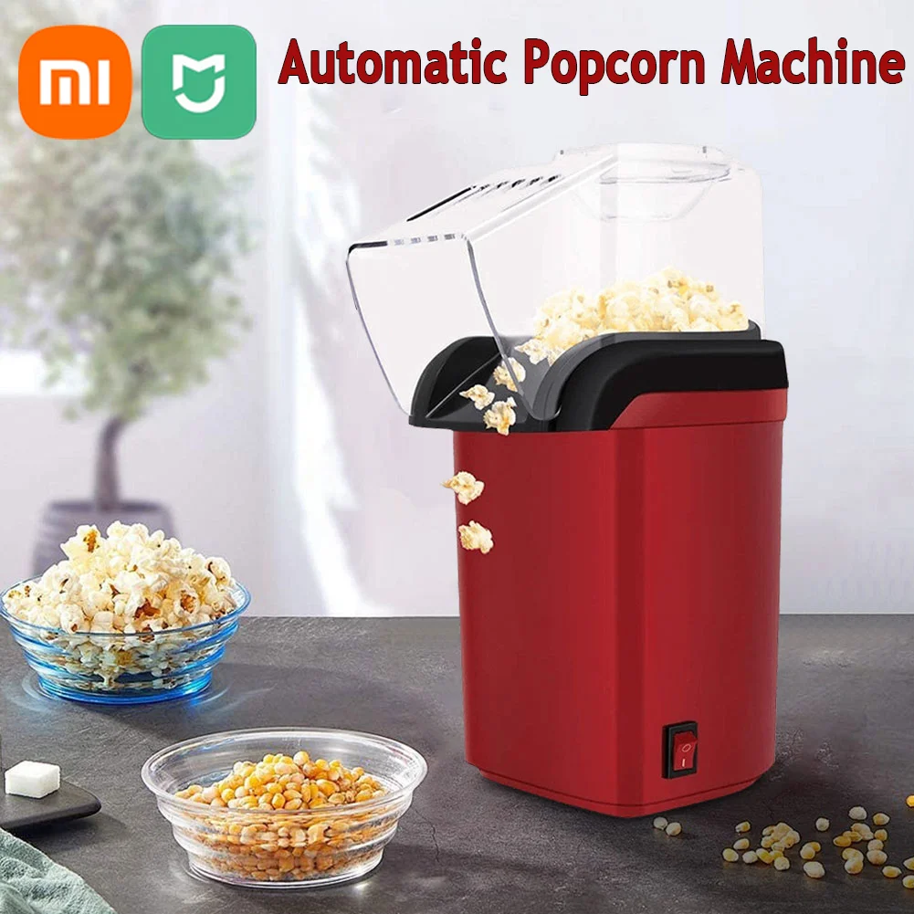 Xiaomi Popcorn Machine High Popping Rate Fully Automatic Popcorn Maker Electric Air Popper Mini Popcorn Machine for Home Kitchen