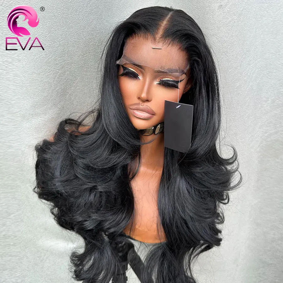 Eva Hair Body Wave 6X6 Hd Lace Closure Pruik Onzichtbare Hd Kant Smelthuiden Lijmloze Pruik Klaar Om Te Gaan Pruiken 5X5 Hd Kant Sluiting Pruiken