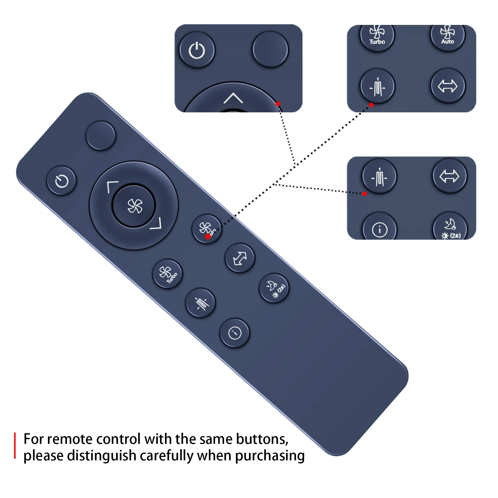 New Replacement Remote Control For AKB76036406 Aero Tower Fan