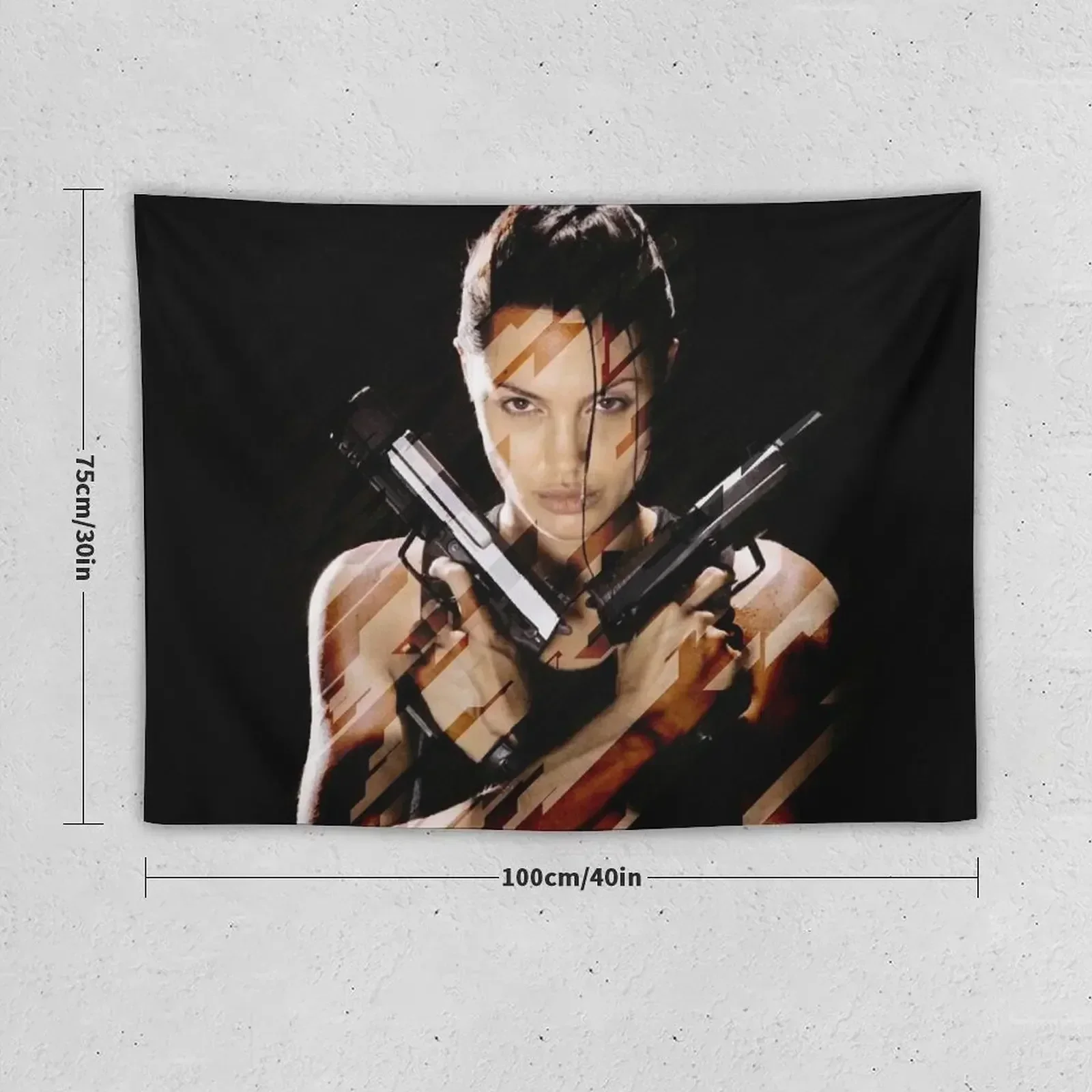 Lara Croft - Tomb Raider - Angelina Jolie Tapestry On The Wall Anime Decor Cute Decor Tapestry