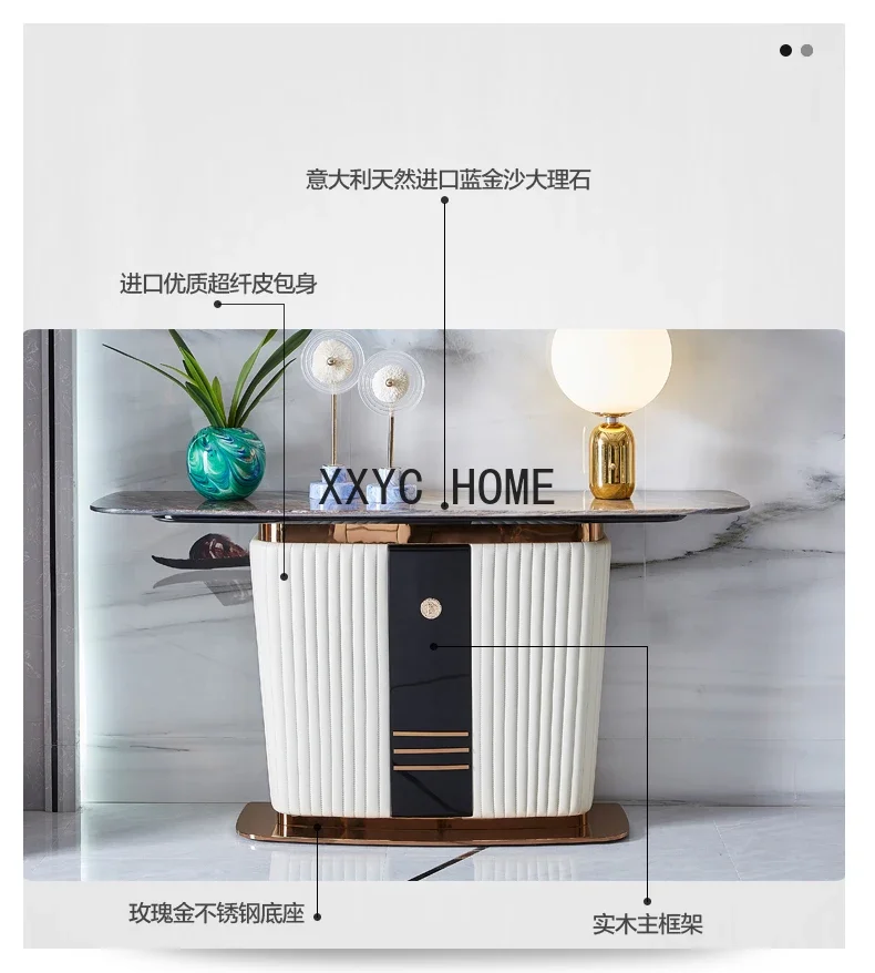 LBX Italian-Style Light Luxury Ultra-Thin Shoe  Modern Simple Home Marble Stone Plate ShoeEntrance