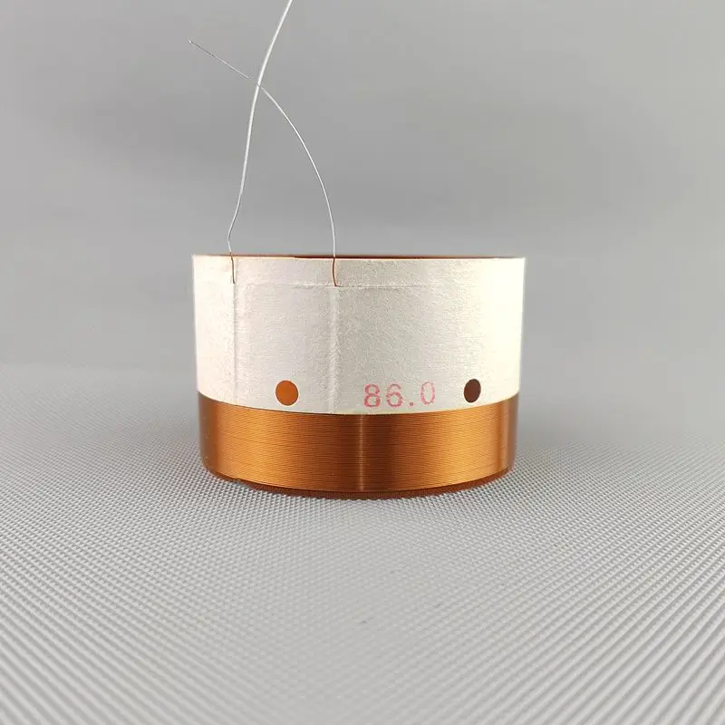 1pcs 86/ 86.3mm Subwoofer Voice Coil Repair Copper with Inner and Outer Winding Fiberglass Former ForBass Speaker Reconstruction