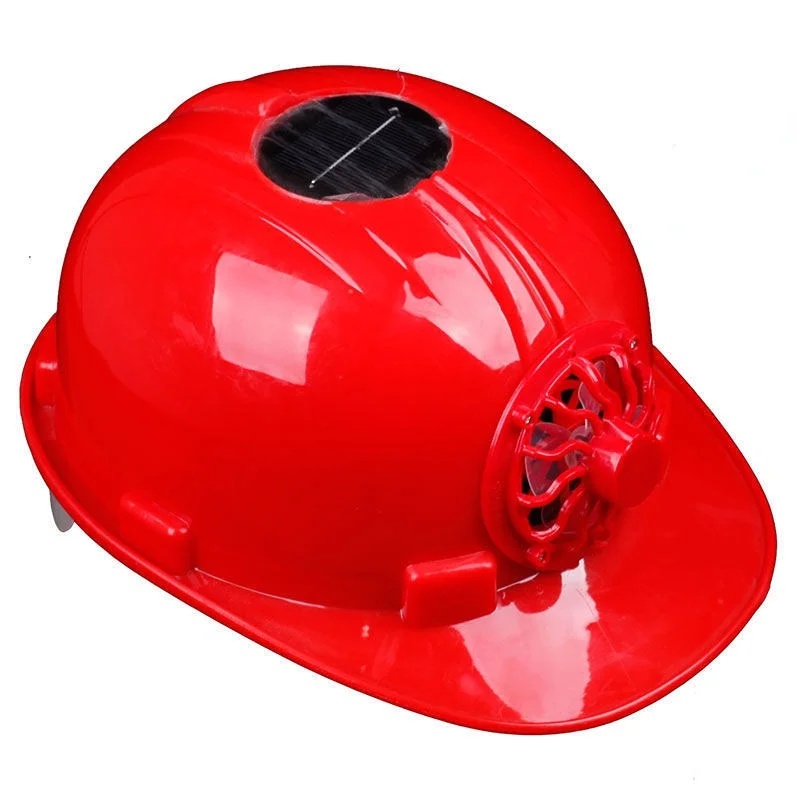 Solar Power Fan Helmet Outdoor Working Safety Hard Hat Construction Workplace ABS Material Protective Cap Powered By Solar Panel