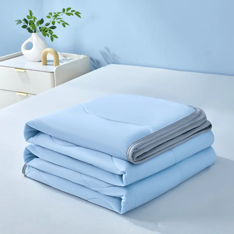 european-cool-silk-ice-summer-and-autumn-pure-color-printed-air-conditioner-ice-silk-summer-cool-quilt
