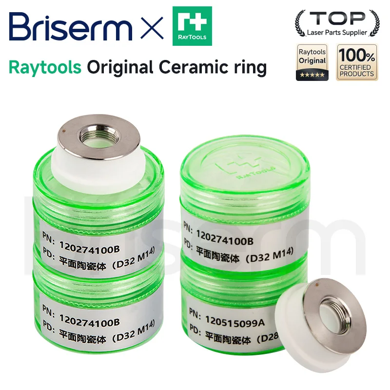 Original Raytools Laser Ceramic Ring Nozzle Connector Holder D32 M14 120274100B D28 M11 120515099A D19.5 M8 120572008B