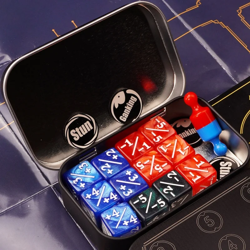 English Riftbound Karten-Kampf-Indikator-Set: Punktezähler, Angriffskraft, Kosten, Gewöhnliche Kampfkraft, Acrylwürfel, STUN Brettspiel, Spielzeug, Geschenk