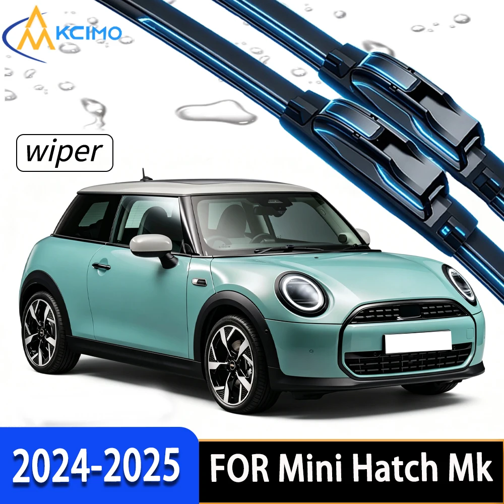 

Durable Rubber Front Windscreen Wiper Blades, Stable Performance Under All Weather Conditions for Mini Hatch Mk IV F66 2024-2025