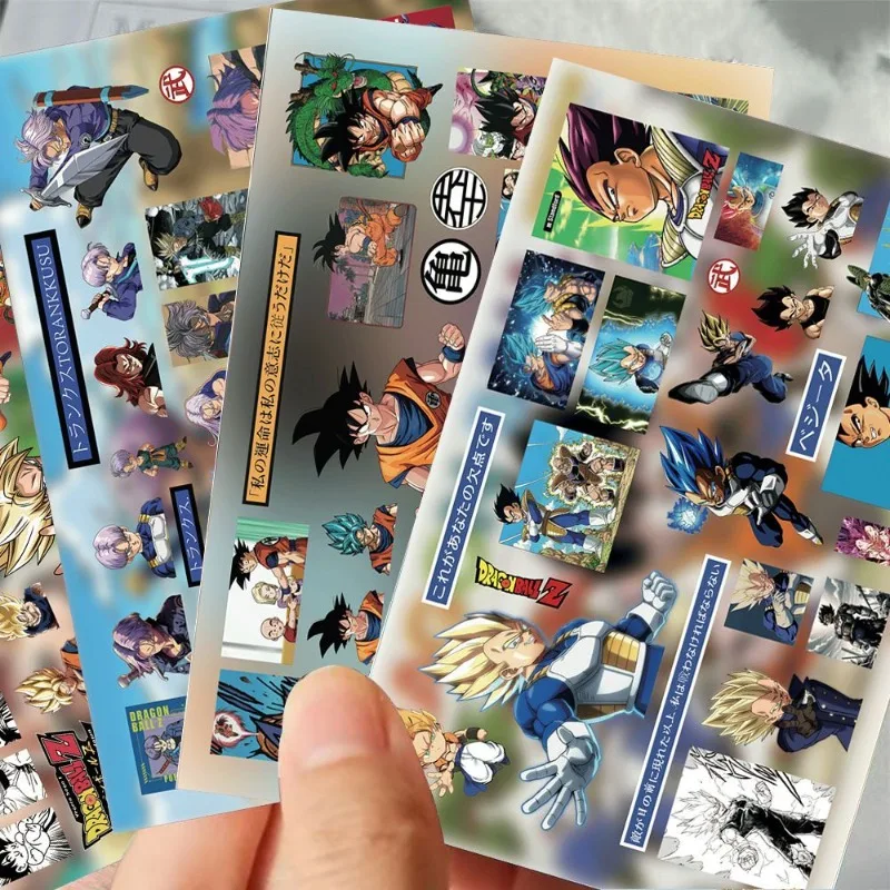 New Dragon Ball Son Goku Kakarotte 8pcs Sticker High Color Value Anime Secondary Printed Phone Case Desktop Waterproof Sticker view 2