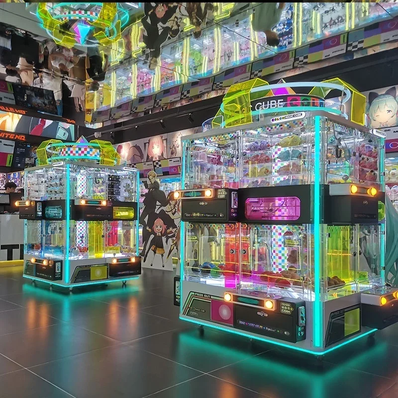 Eight-person Customized Metal Doll Machine Multi-player Doll-grabbing Gift Grabber Machine Treasure Hunt Toy Claw Crane Machine