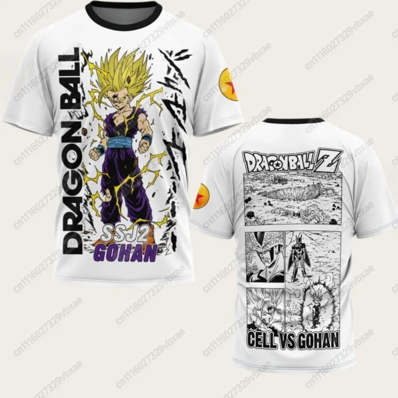 2026 Heiß begehrte 3D Japanische Anime Dragon Ball Fußballtrikots für Erwachsene Herren Wukong Anime Sport 3D T-Shirts Familien-Set – Detail 5