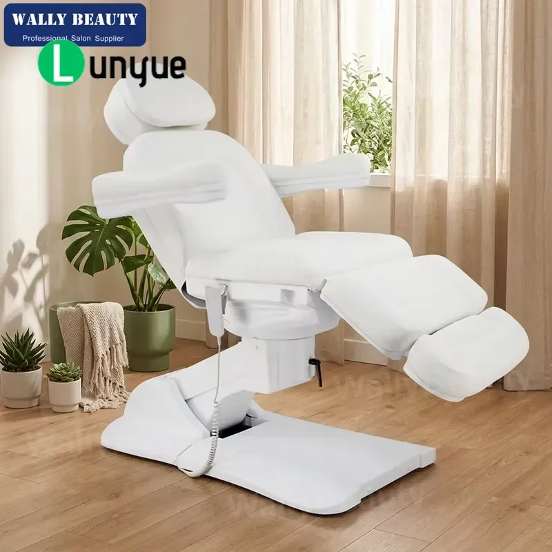 Professional Electric Beauty Bed with Remote and Foot Control Adjustable Tilt for Spa Facial Treatment Massage Table