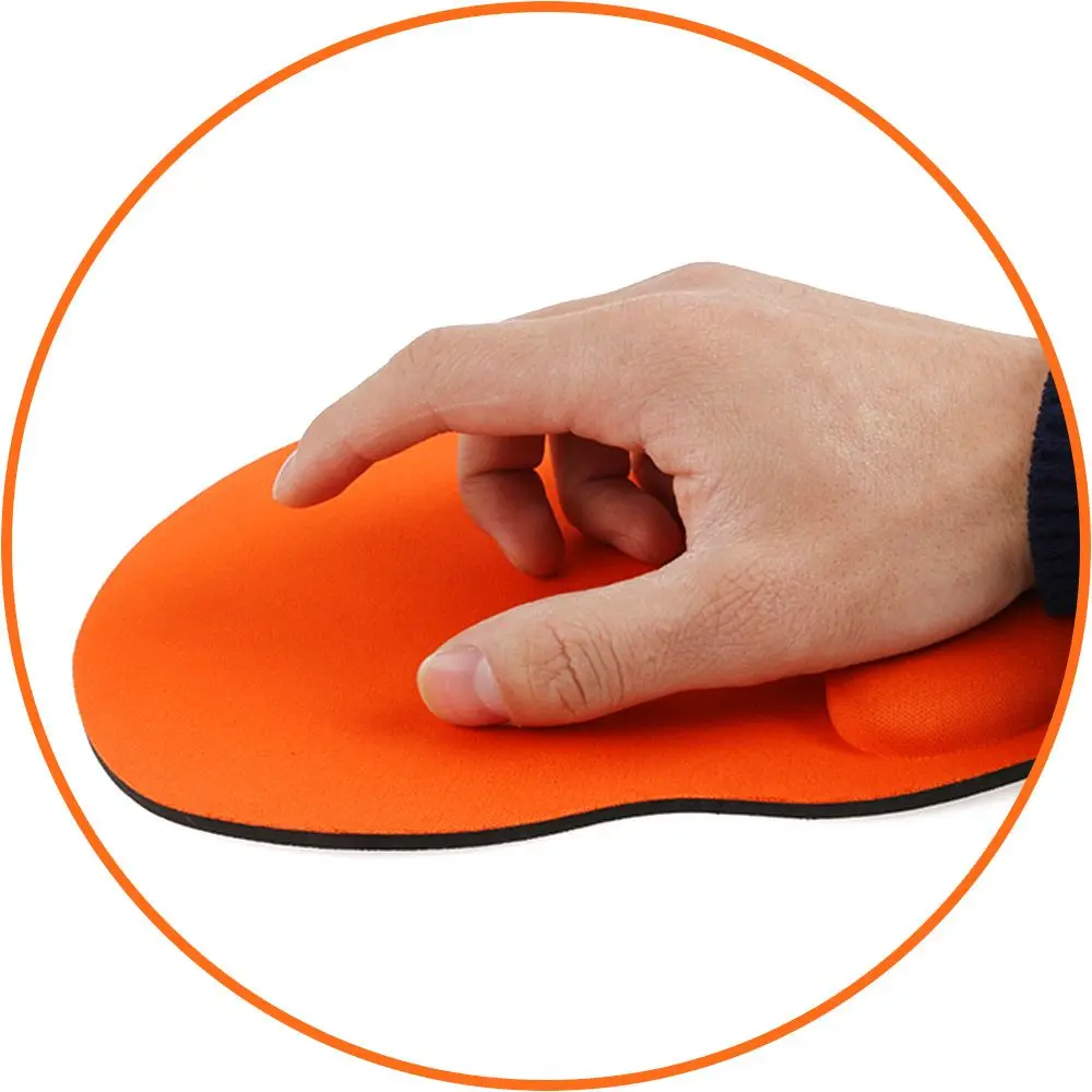 Gift Comfortable Soft Mouse Pad Mice Mat Non Slip Wrist Support For PC Laptop