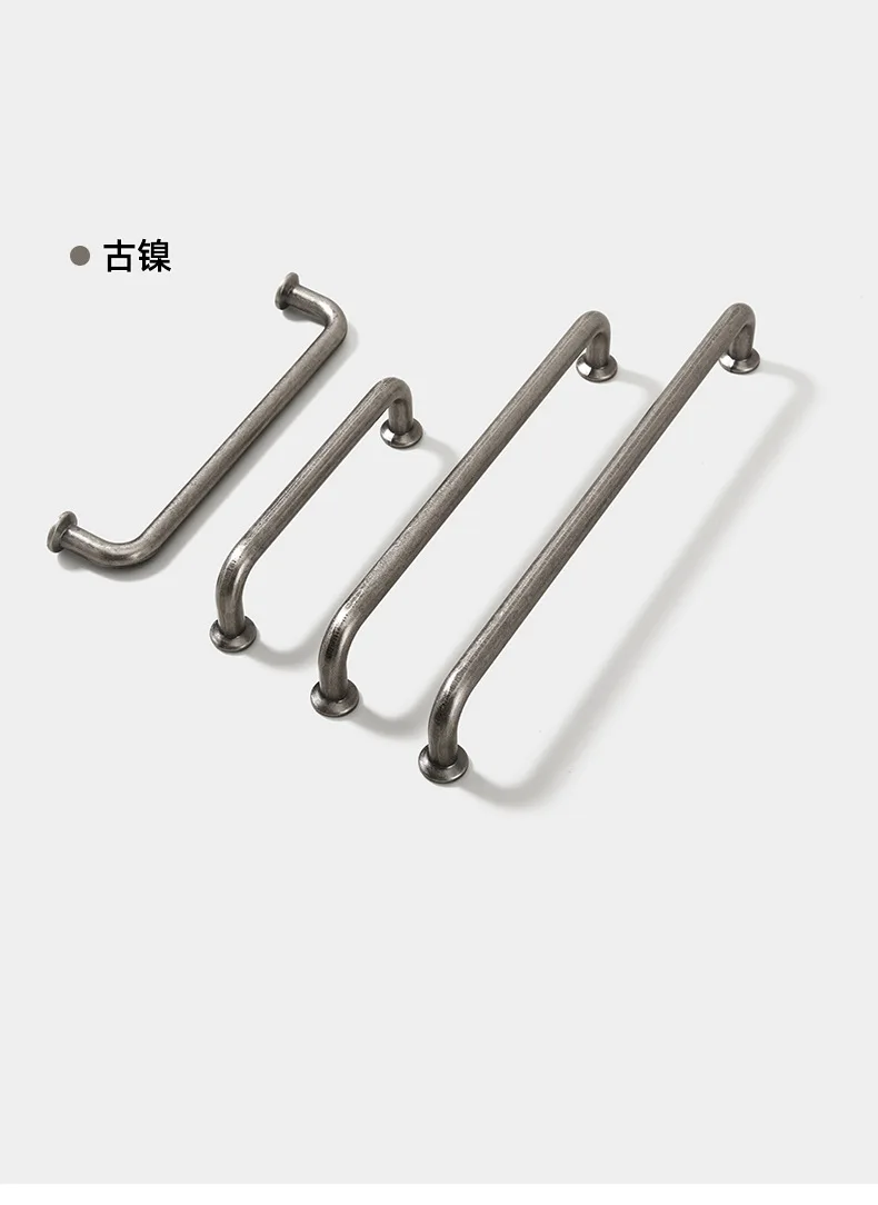 Antike Schrankgriffe, runde Schubladenknöpfe, Vintage-Aluminiumgriffe für Schlafzimmer, Kleiderschrank, Kommode, Möbelbeschläge im chinesischen Stil – Detail 10