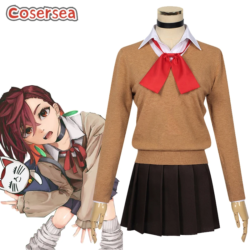 

Cosersea Ayase Momo Косплей Костюм Dandadan Ayase Momo Косплей Костюм Женская JK Униформа Ролевая Игра Хэллоуин Cos Наряд Полный комплект