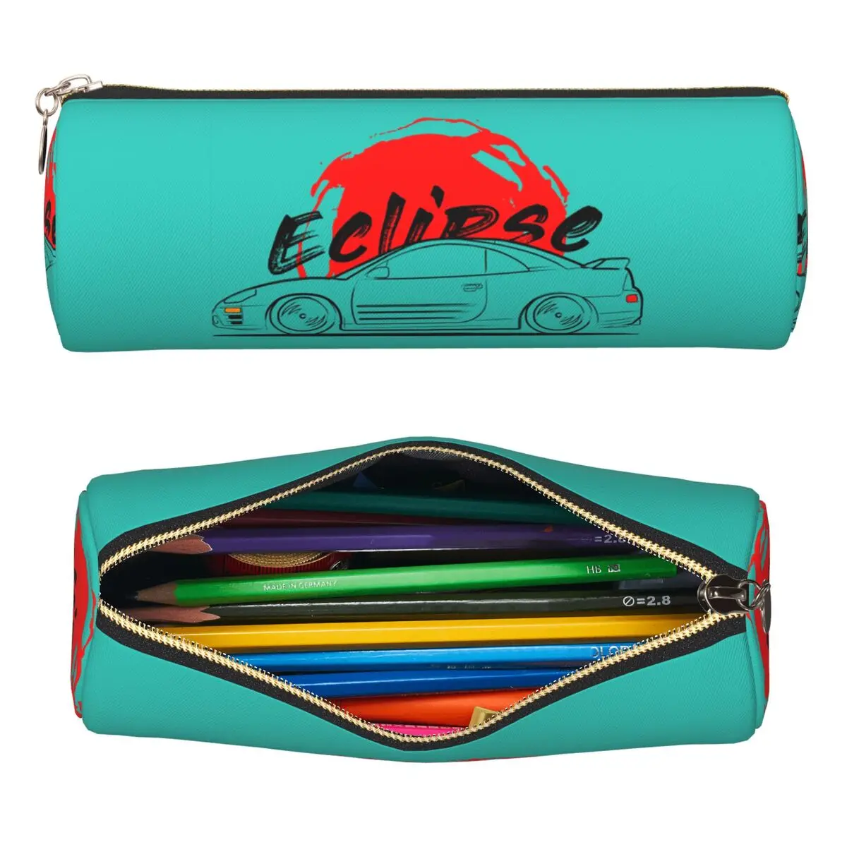 Eclipse 3 3G ECLIPSE Estuche para lápices, soporte para bolígrafos, caja cilíndrica para bolígrafos, bolsa para lápices para regalos de estudiantes