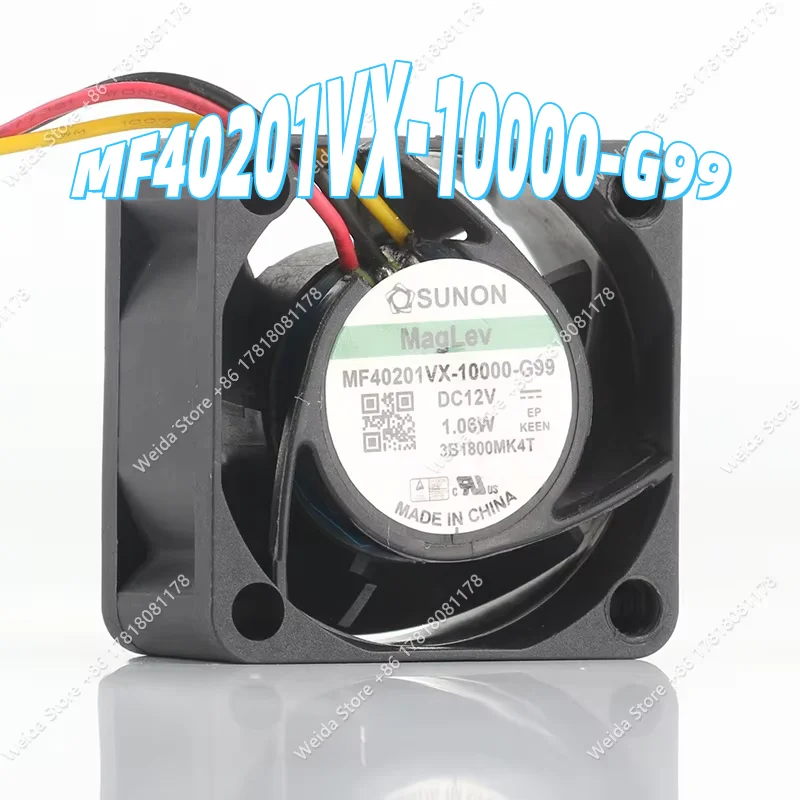 cooling fan New Sunon 5V 24V 48V 4020 4CM 40X40X20MM three wire silent industrial computer MF40201VX-10000-G99 DC12V 1.06W