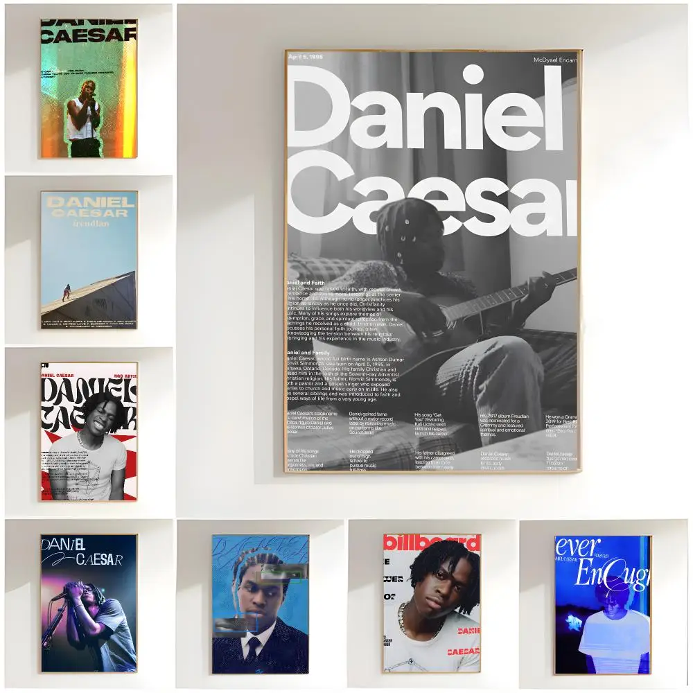 rnb singer d-daniel caesar Poster Classic Wall Art  Home Decor  Peel and Stick Unframed