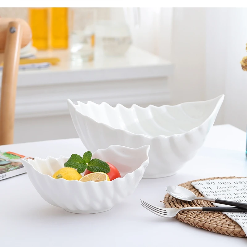 

Ceramic Household Leaf NoodleDessert Kitchen Tableware
