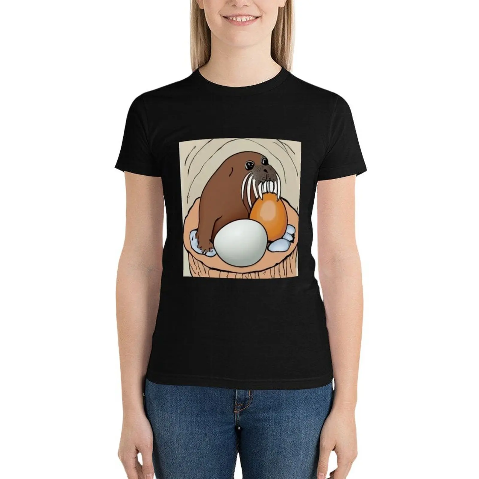 

I am the eggman, I am the walrus T-Shirt summer clothes shirts graphic tees tees tops Women