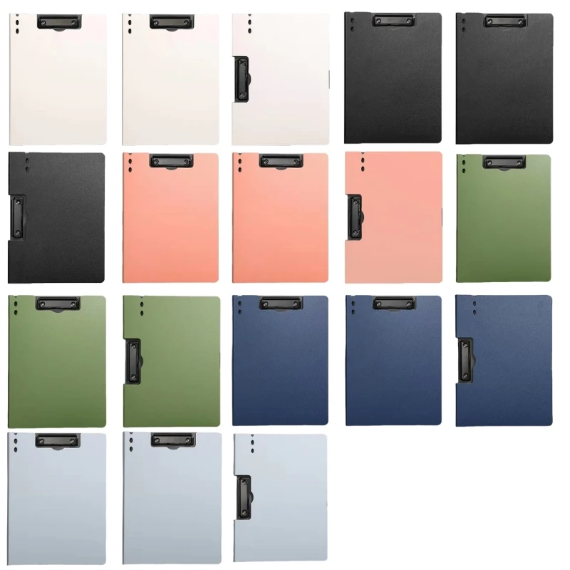 File Folder With Spring Action Clamp, Office Documents Folder Binders Clip, Clipboard Folder Document Binder For Office