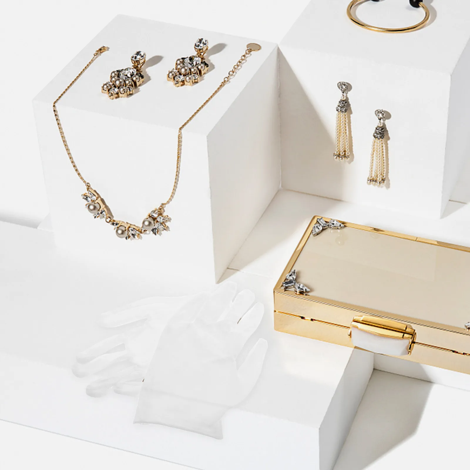 

10 пар хлопковых мягких эластичных перчаток для ювелирных изделий, без пыли, влагонепроницаемые, для работы, инспекции, полировки серебра