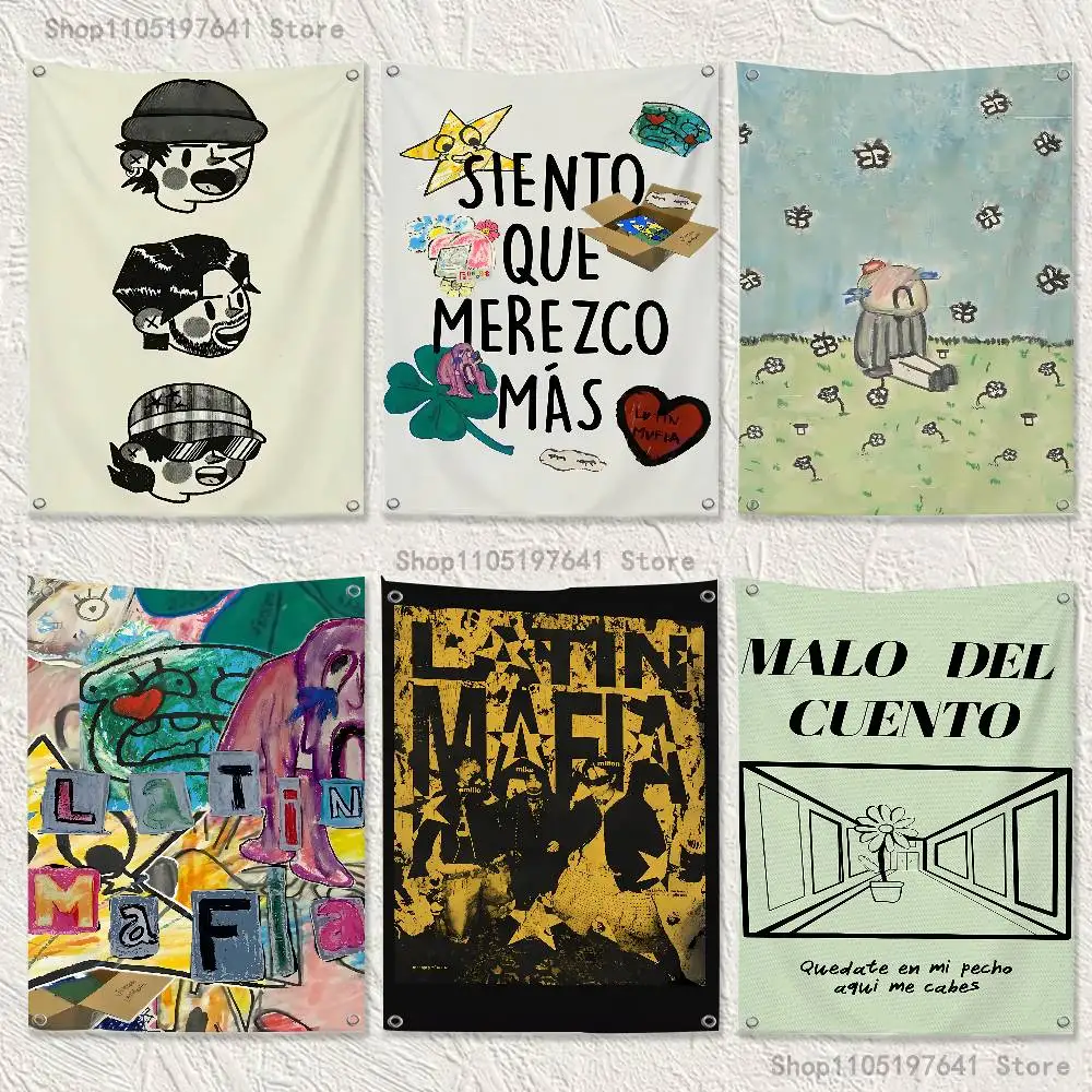 

Latin Mafia High-Quality Flag Tapestry Banner Bedroom Living Room Bar Party Wall Decor Outdoor Use