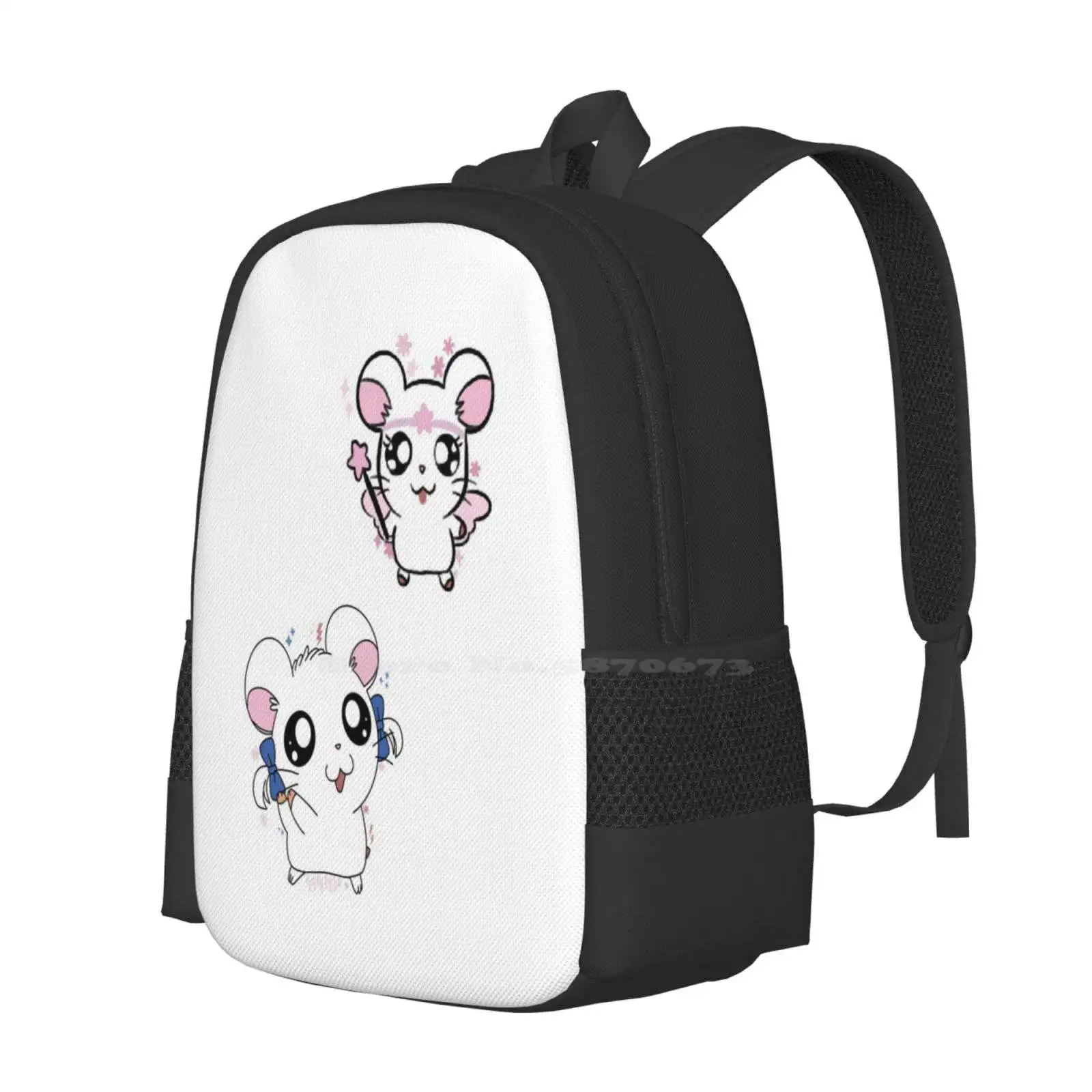 Bejou Hamtaro Hot Sale Schoolbag Backpack Fashion Bags Hamtaro Hamster Kawaii Anime Japanese Manga Bejou