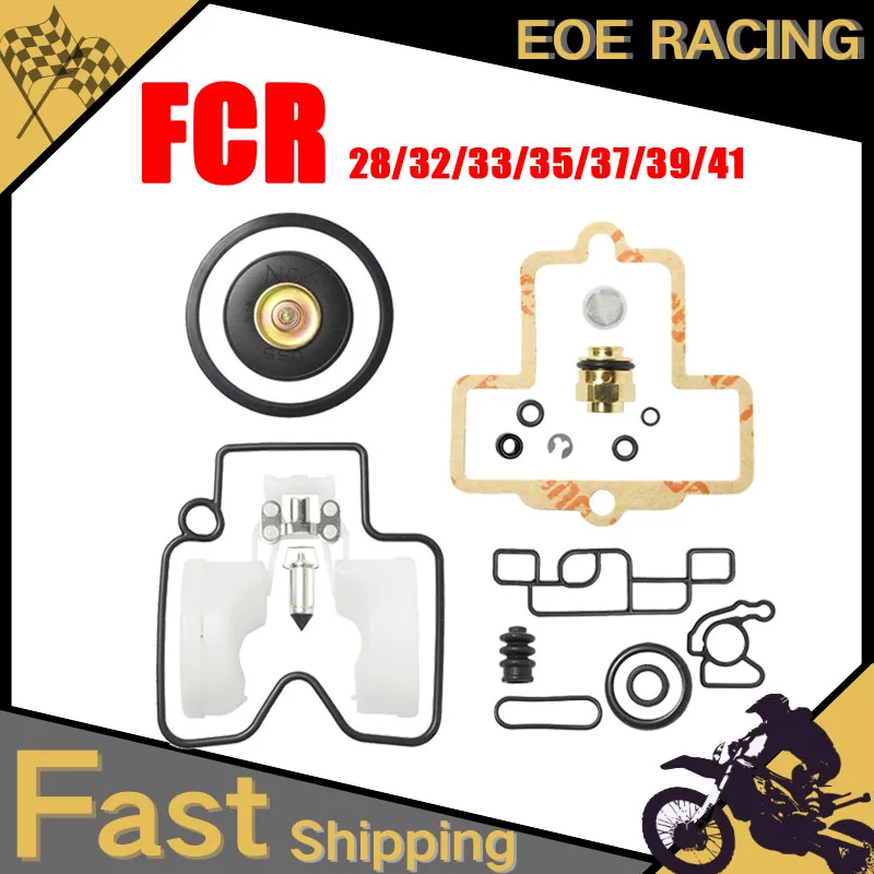 

Motorcycle Carburetor Repair Kit Rebuild For Keihin FCR 28/32/33/35/37/39/41 MX SX EXC FCR39 2001 KTM400 520 Slant Body Carb
