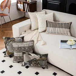 Nordic Solid Color Cushion Cover, Hotel Home Soft Decoration Decoration Pillows, Living Room Sofa, Bedside Pillowcase
