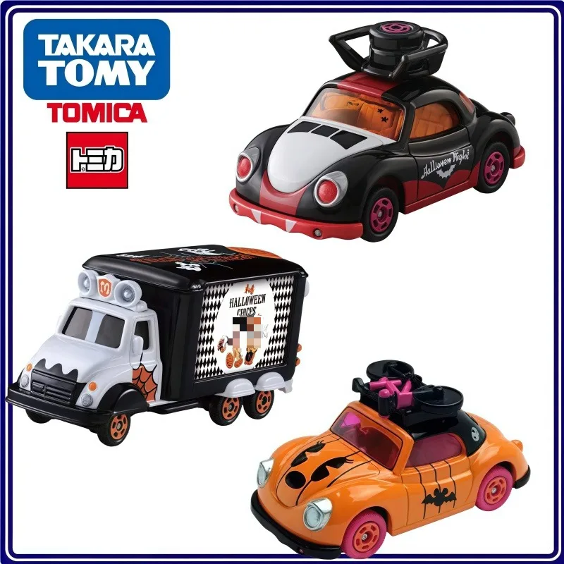 

TOMY TOMICA Emulation Alloy Cars Truck Model Desktop Trinkets Halloween Scene Boxed Boutique Collection Static Children Toy Gift