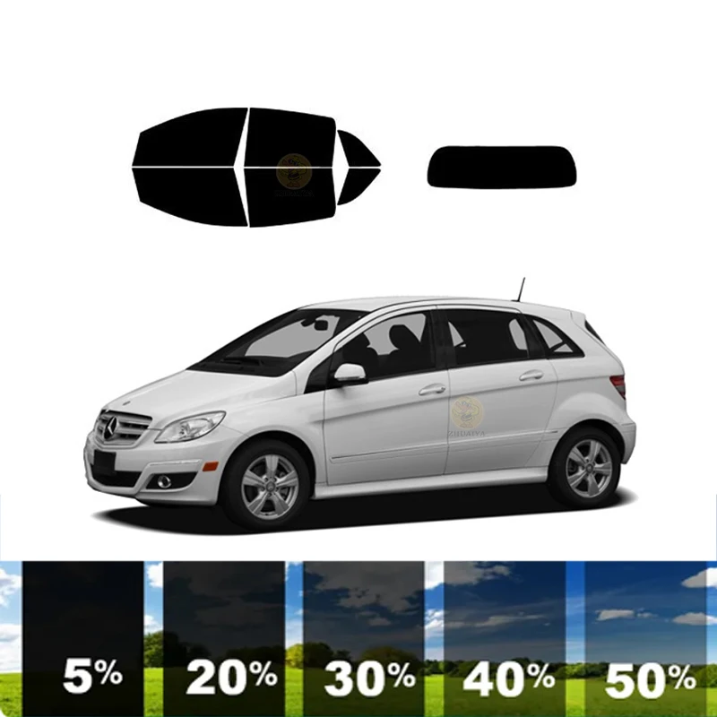 

precut Removable Window Tint Film Car 100% UVR 5%-70%VLT Heat Insulation Carbon ﻿For MERCEDES-BENZ B-CLASS 4 DR SUV 2007-2011