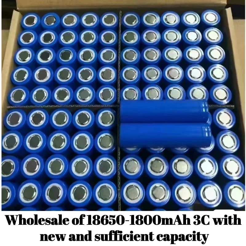 

2024 Wholesale of 18650-1800mAh power 3C internal resistance with full capacity of brand new original factory A battery cells