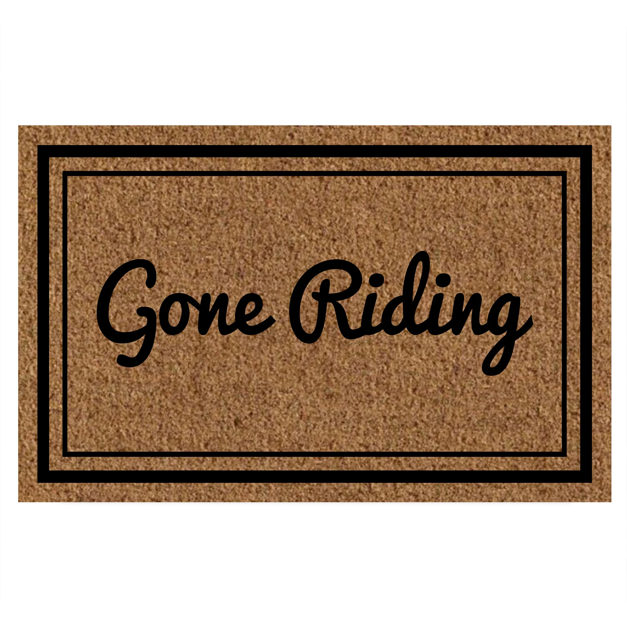 

Gone Riding Doormat Sports Enthusiast Rubber Non-Slip Floors Mats for Entryway Door Mat Indoor Floor Kitchen Rugs