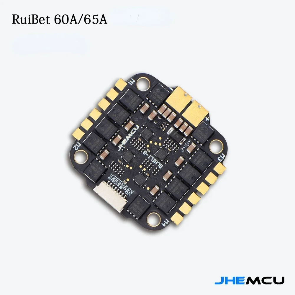 

JHEMCU RuiBet BLHELI_S 4in1 ESC 60A 65A 30X30mm for FPV Freestyle Drones DIY Parts