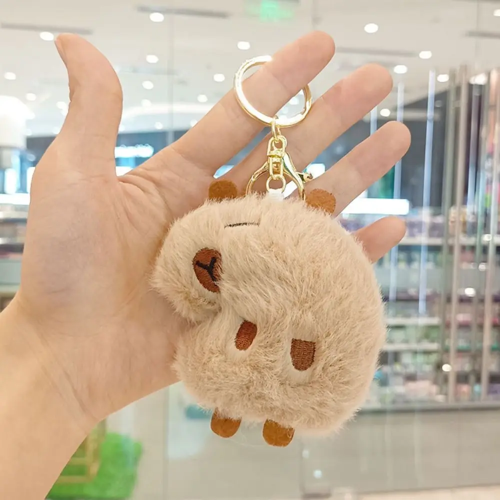 Simulation Capybara Rodent Capybara Plush Pendant Pentagram Stuffed Animal Capybara Plush Keyring Sun Soft Capybara Plushie Doll