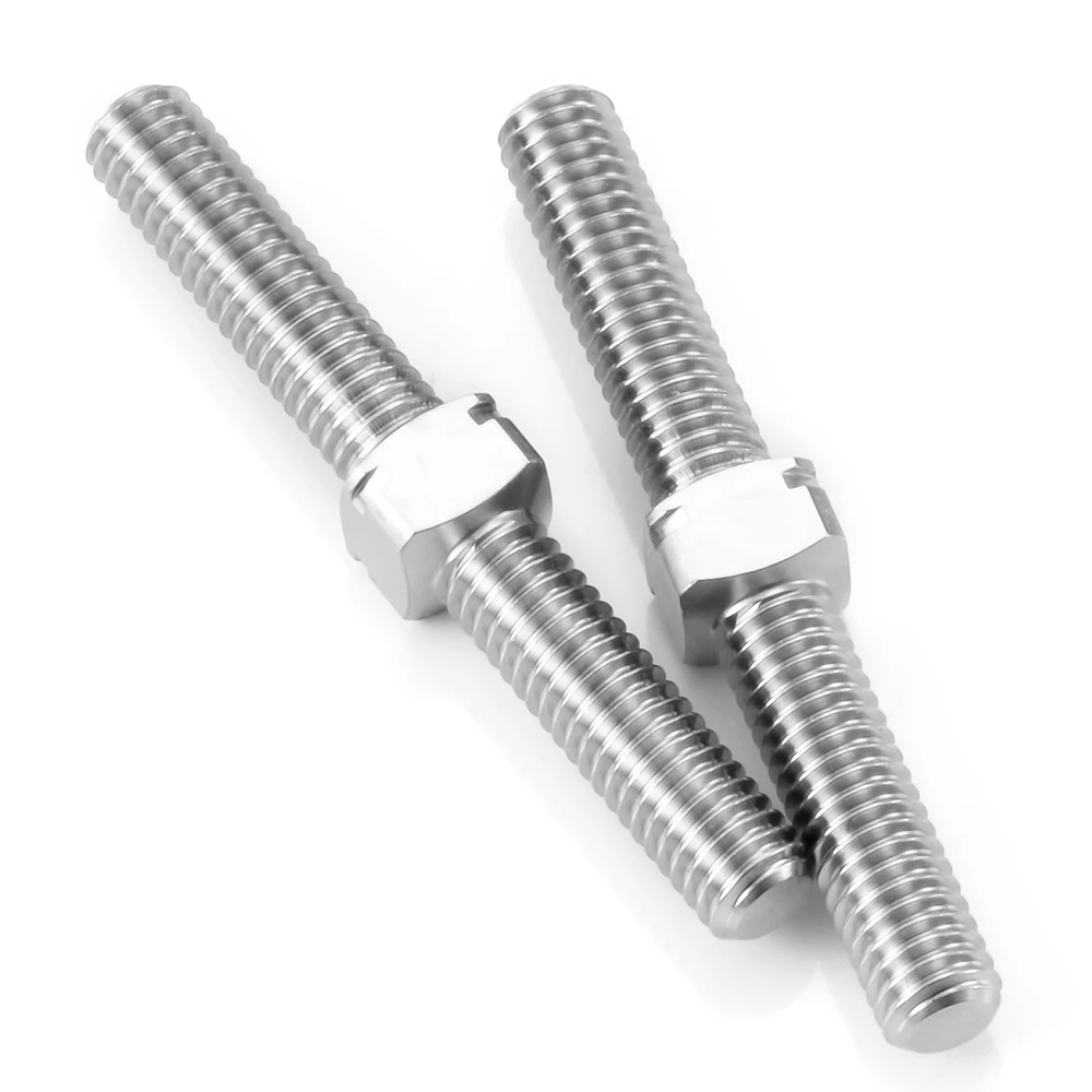 AXSPEED 1 paire en alliage de titane M3 filetage gauche et droit barre filetée à Double tête boulon à tige filetée à Double extrémité 14-50mm